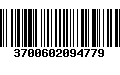 Código de Barras 3700602094779