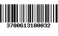 Código de Barras 3700613100032