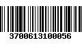 Código de Barras 3700613100056