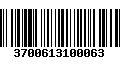 Código de Barras 3700613100063