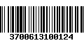 Código de Barras 3700613100124