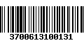 Código de Barras 3700613100131