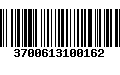 Código de Barras 3700613100162