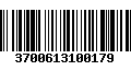 Código de Barras 3700613100179