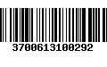 Código de Barras 3700613100292