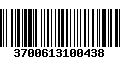 Código de Barras 3700613100438