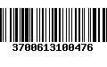 Código de Barras 3700613100476