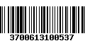 Código de Barras 3700613100537