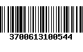 Código de Barras 3700613100544