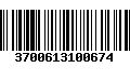 Código de Barras 3700613100674