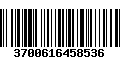 Código de Barras 3700616458536