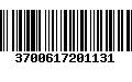 Código de Barras 3700617201131