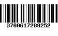 Código de Barras 3700617289252