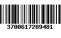 Código de Barras 3700617289481