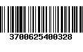 Código de Barras 3700625400328