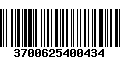 Código de Barras 3700625400434