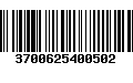 Código de Barras 3700625400502