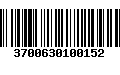 Código de Barras 3700630100152