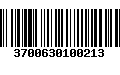 Código de Barras 3700630100213