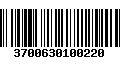 Código de Barras 3700630100220