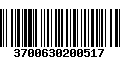 Código de Barras 3700630200517