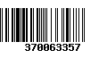 Código de Barras 370063357