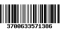 Código de Barras 3700633571386