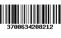 Código de Barras 3700634208212