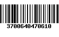 Código de Barras 3700640470610