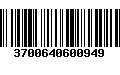 Código de Barras 3700640600949