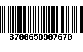 Código de Barras 3700650907670