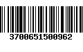 Código de Barras 3700651500962