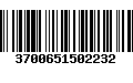 Código de Barras 3700651502232