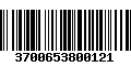 Código de Barras 3700653800121