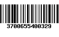 Código de Barras 3700655400329