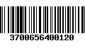 Código de Barras 3700656400120