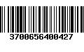 Código de Barras 3700656400427