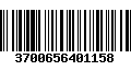 Código de Barras 3700656401158