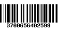 Código de Barras 3700656402599