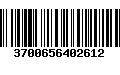 Código de Barras 3700656402612