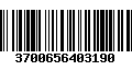 Código de Barras 3700656403190