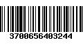 Código de Barras 3700656403244