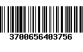 Código de Barras 3700656403756