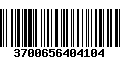 Código de Barras 3700656404104