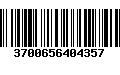 Código de Barras 3700656404357