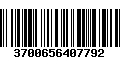 Código de Barras 3700656407792