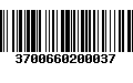 Código de Barras 3700660200037