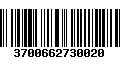 Código de Barras 3700662730020