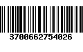 Código de Barras 3700662754026