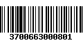 Código de Barras 3700663000801